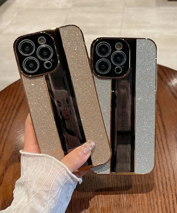 iPhone All Model Cover-Premium Quality Fashion Electroplating Shine Phone Case