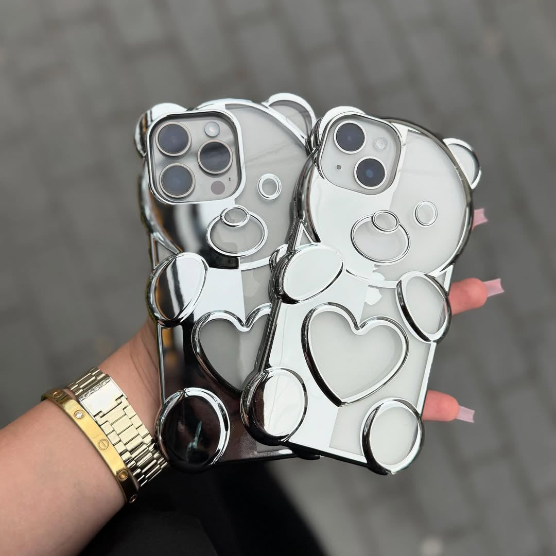 GlamBear 3D Glitter Mobile Case