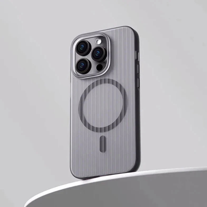 Flex Matt Corrugated Textured Magsafe Case For Iphone