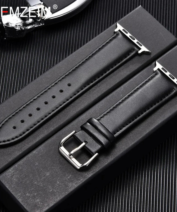Simple Leather Straps For 42-44-45-49mm