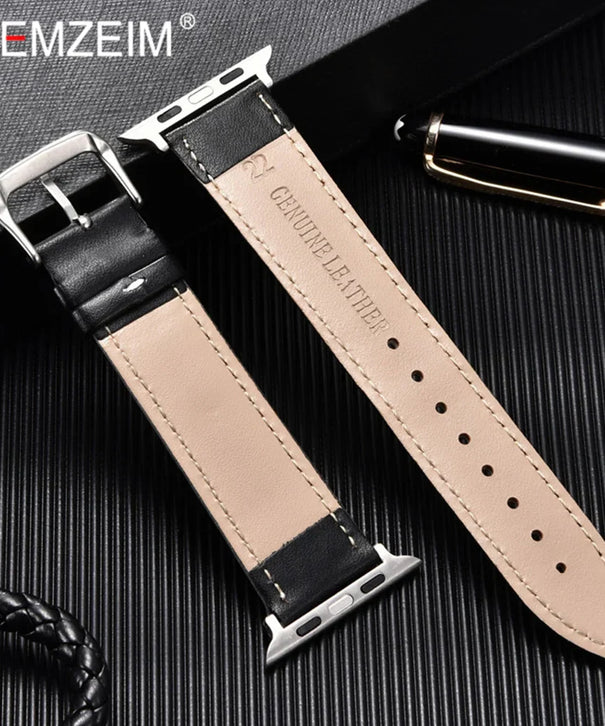 Simple Leather Straps For 42-44-45-49mm