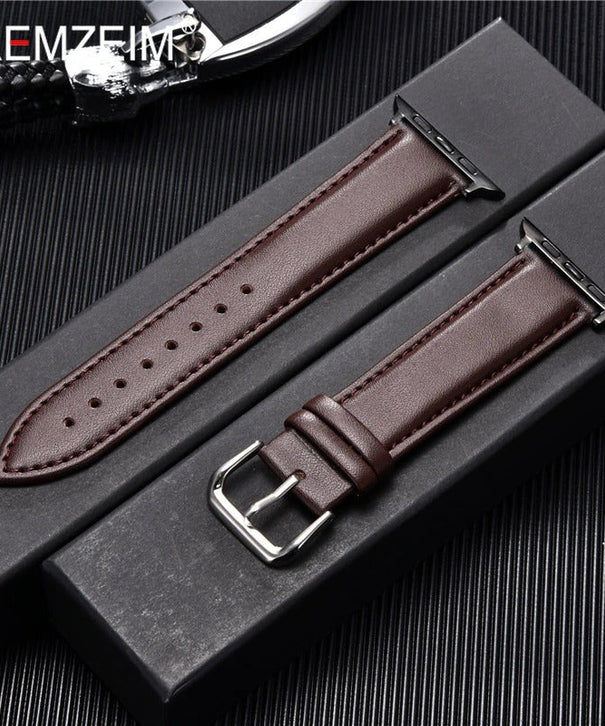 Simple Leather Straps For 42-44-45-49mm