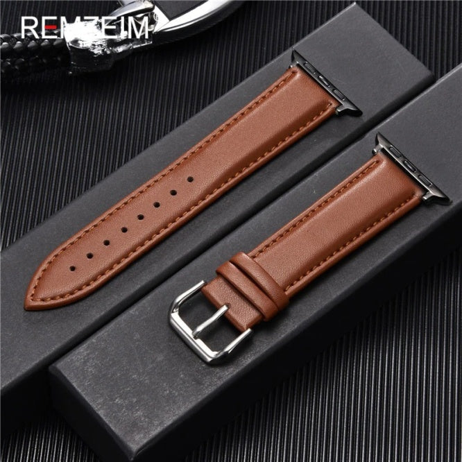 Simple Leather Straps For 42-44-45-49mm