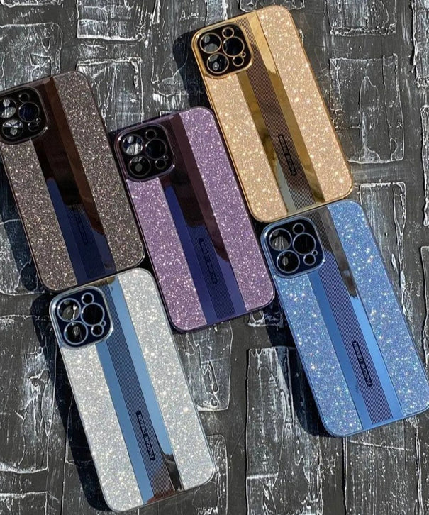 iPhone All Model Cover-Premium Quality Fashion Electroplating Shine Phone Case