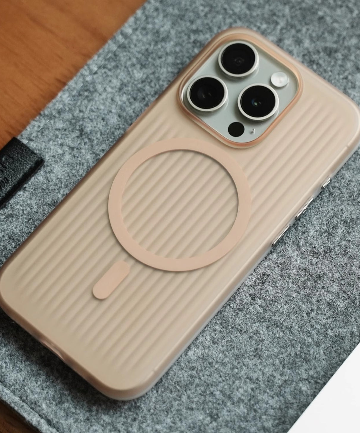 Flex Matt Corrugated Textured Magsafe Case For Iphone